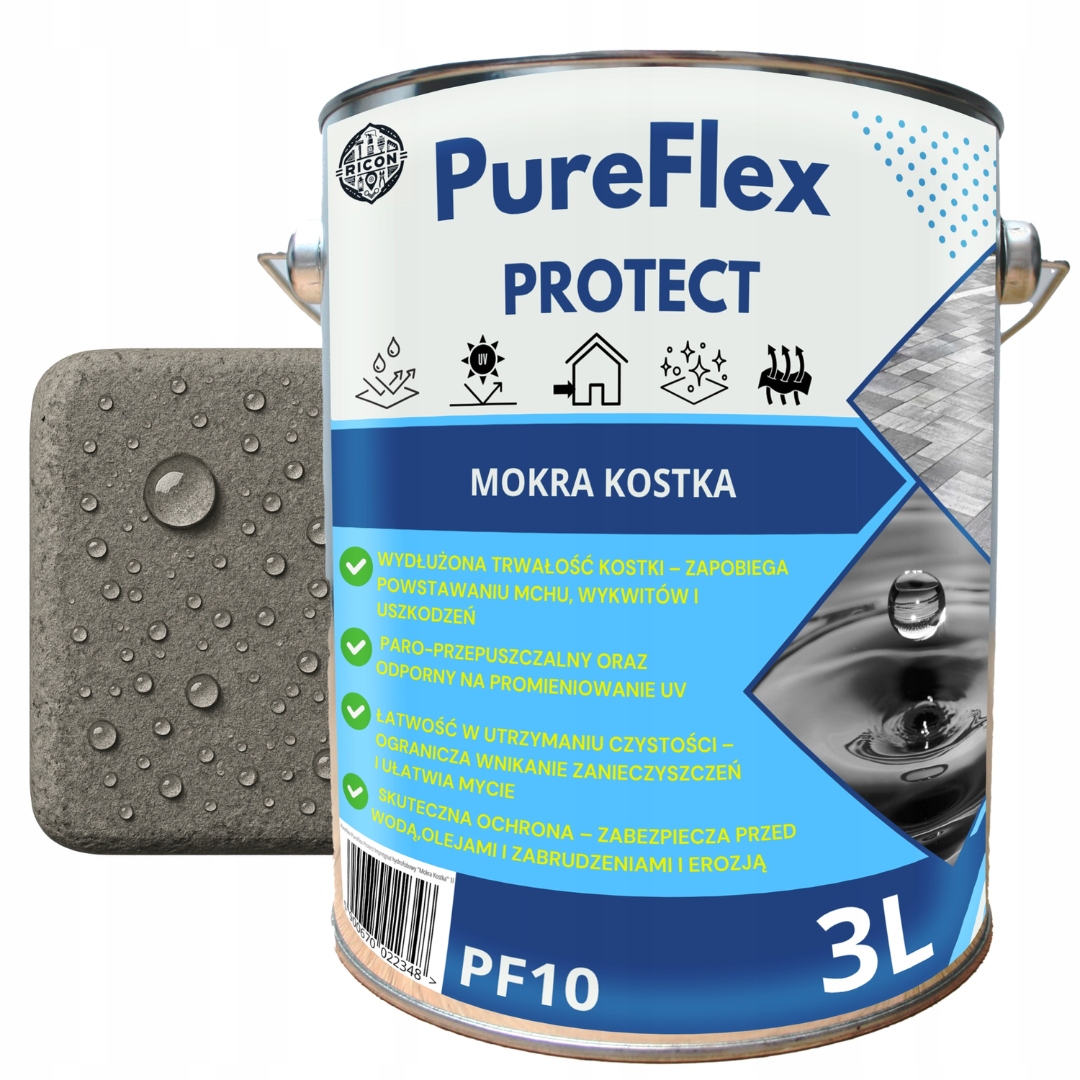Impregnace Dlažebních Kostek, Efekt Mokré Kostky, Hydrofobní 3 L