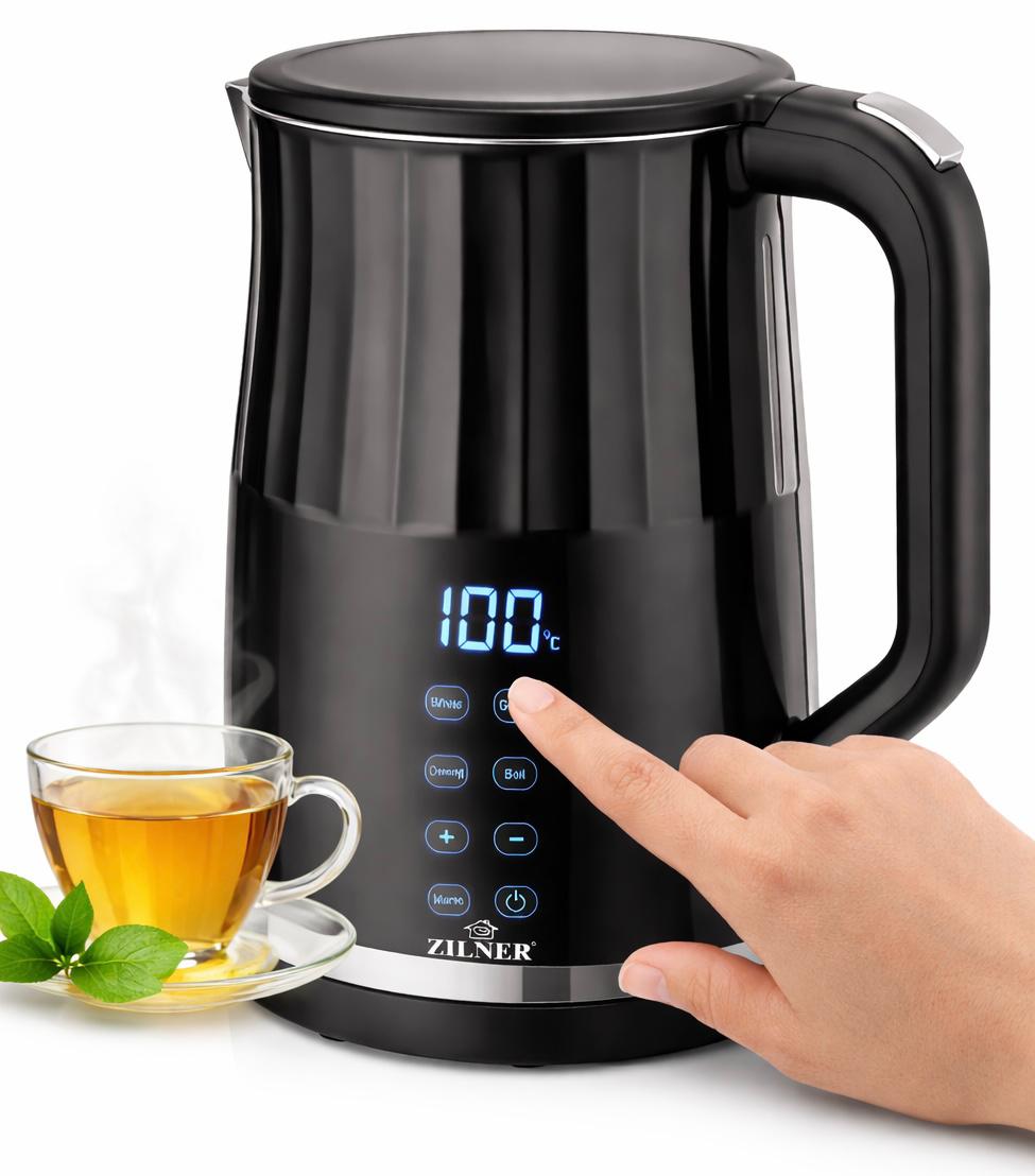 Czajnik Elektryczny Bezprzewodowy Regulacja Temperatury Dotykowy 1.7L