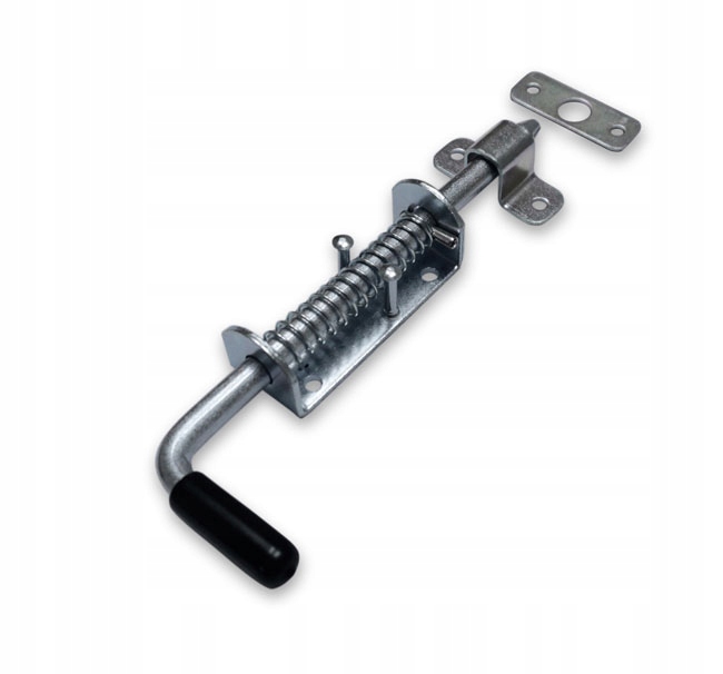 RYGIEL ZAMKNIĘCIE ZASUWA BRAMY BRAMKI FURTKI OCYNK ZE SPRĘŻYNĄ