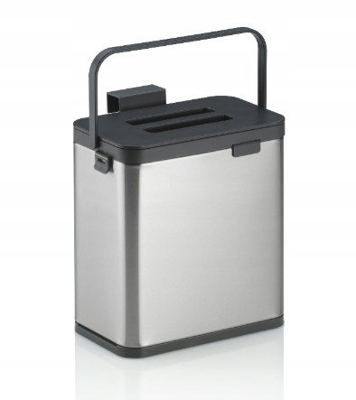 Levně Odpadkový Koš Kela Plata 2.1 l Ocelový Stříbrný nášivkový s klopou