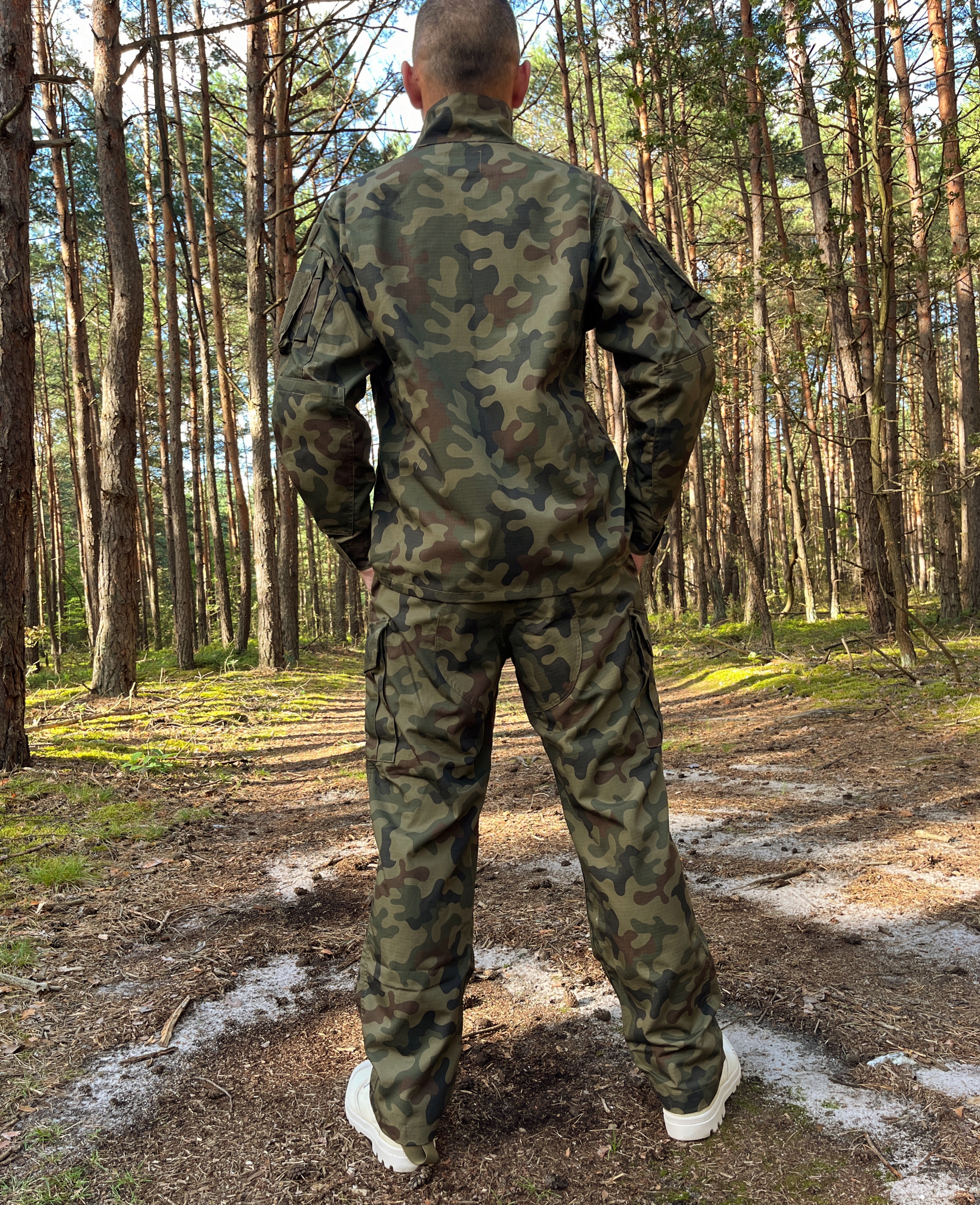 Mundur polowy wojskowy Rip-Stop moro Wz10 Wz2010 Pantera szkoła + flagi S Rozmiar S