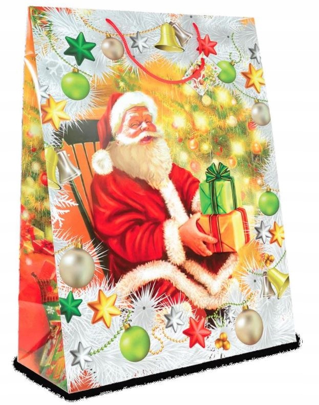 torba lakierowana 12szt. boże narodzenie 40,6 x20,3 x55,9cm  | MP-11 — 2