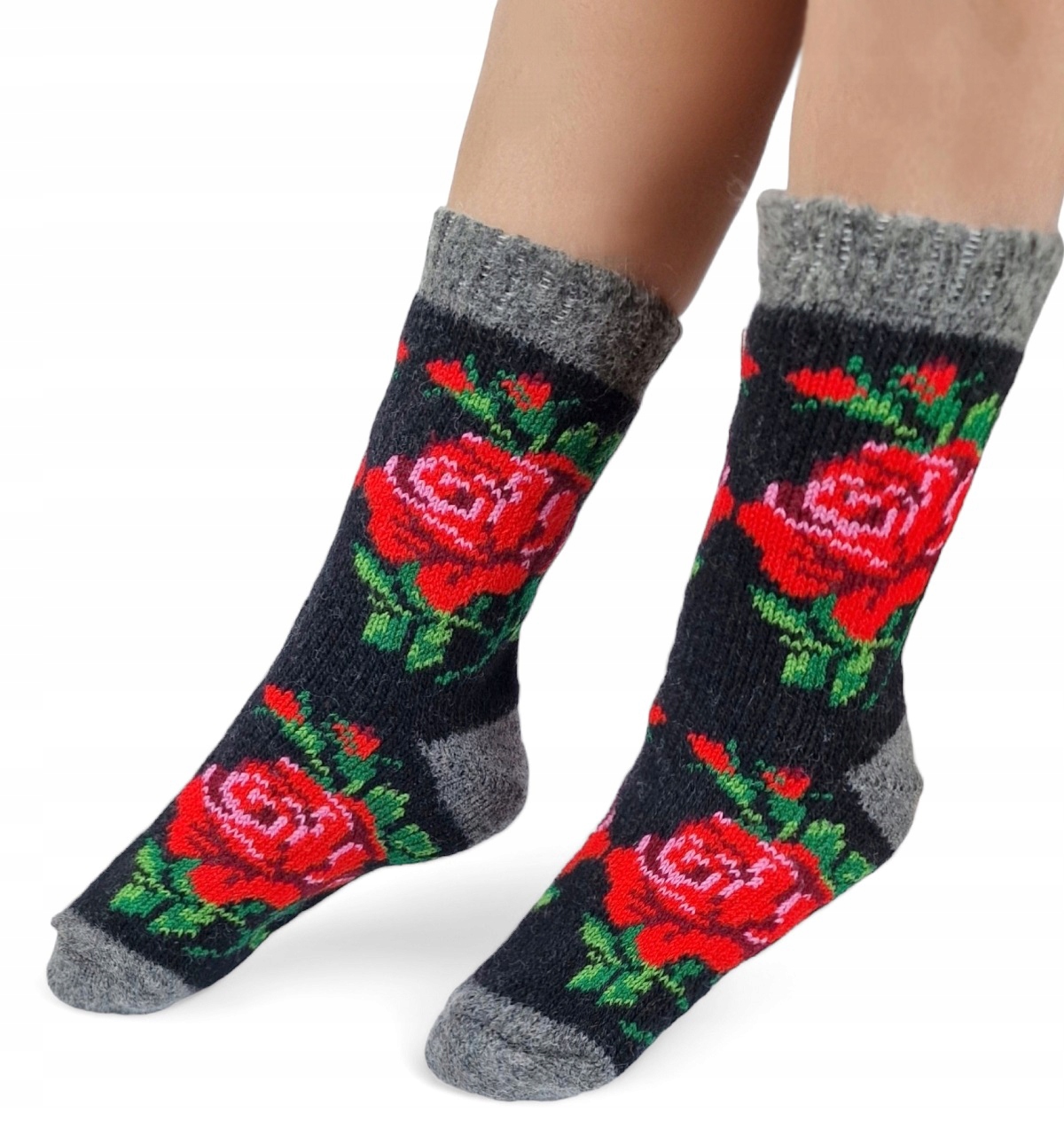 Zateplené Ponožky Vlnené Teplé Ponožky 100% Útulná Vlna *37-39*