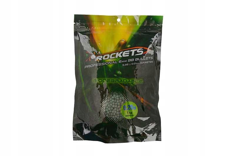 Rockets Profesionálne BIO guličky 0,25g 1kg Zelená