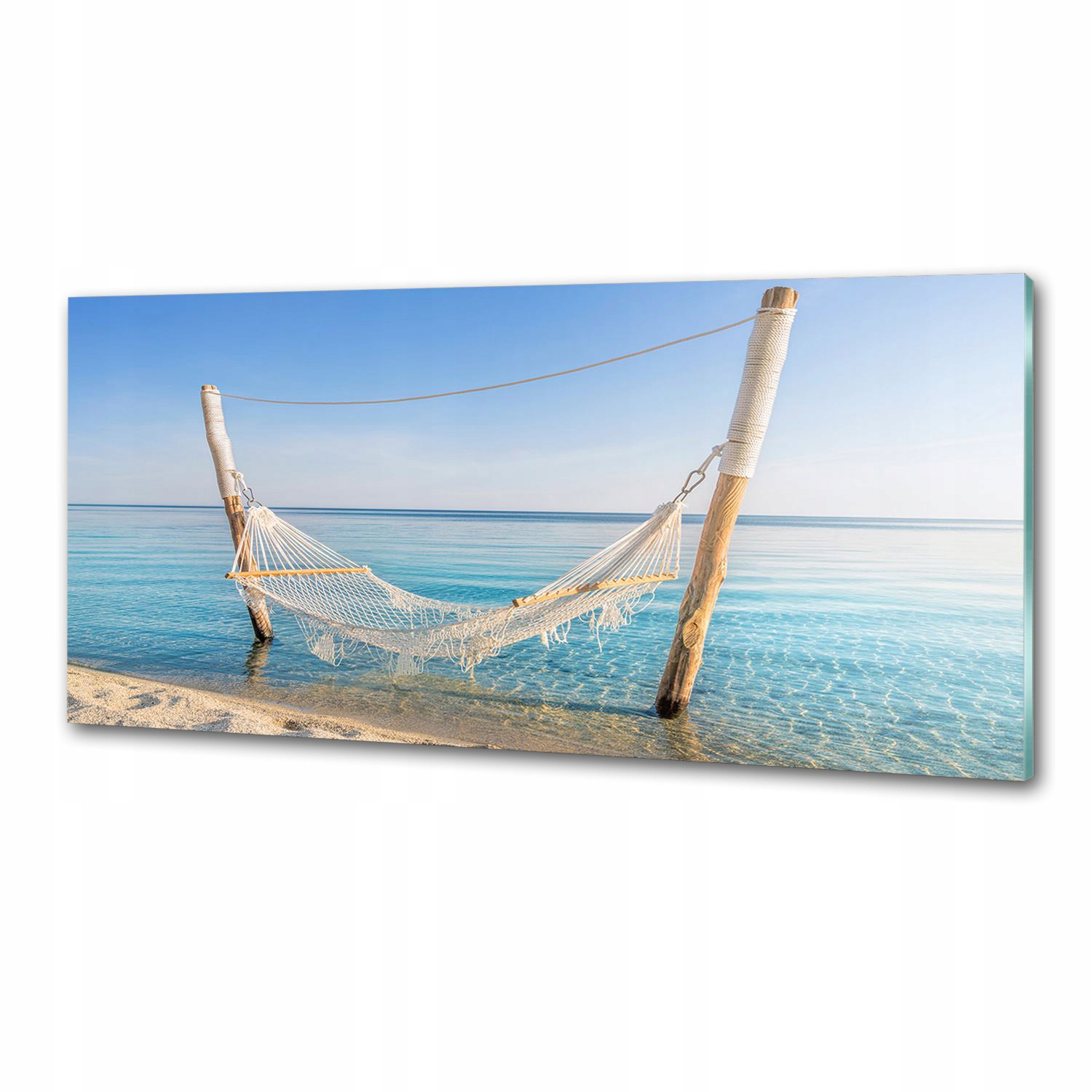 Panel do kuchyne Hojdacia sieť pri mori 125 x 50 cm Lepidlo