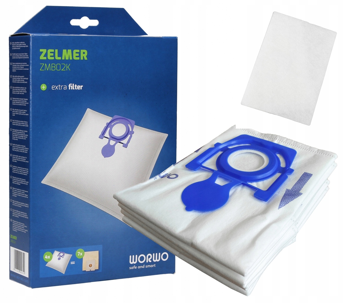 4 x WORKI DO ODKURZACZA ZELMER ODYSSEY METEOR ELF ZMB02K