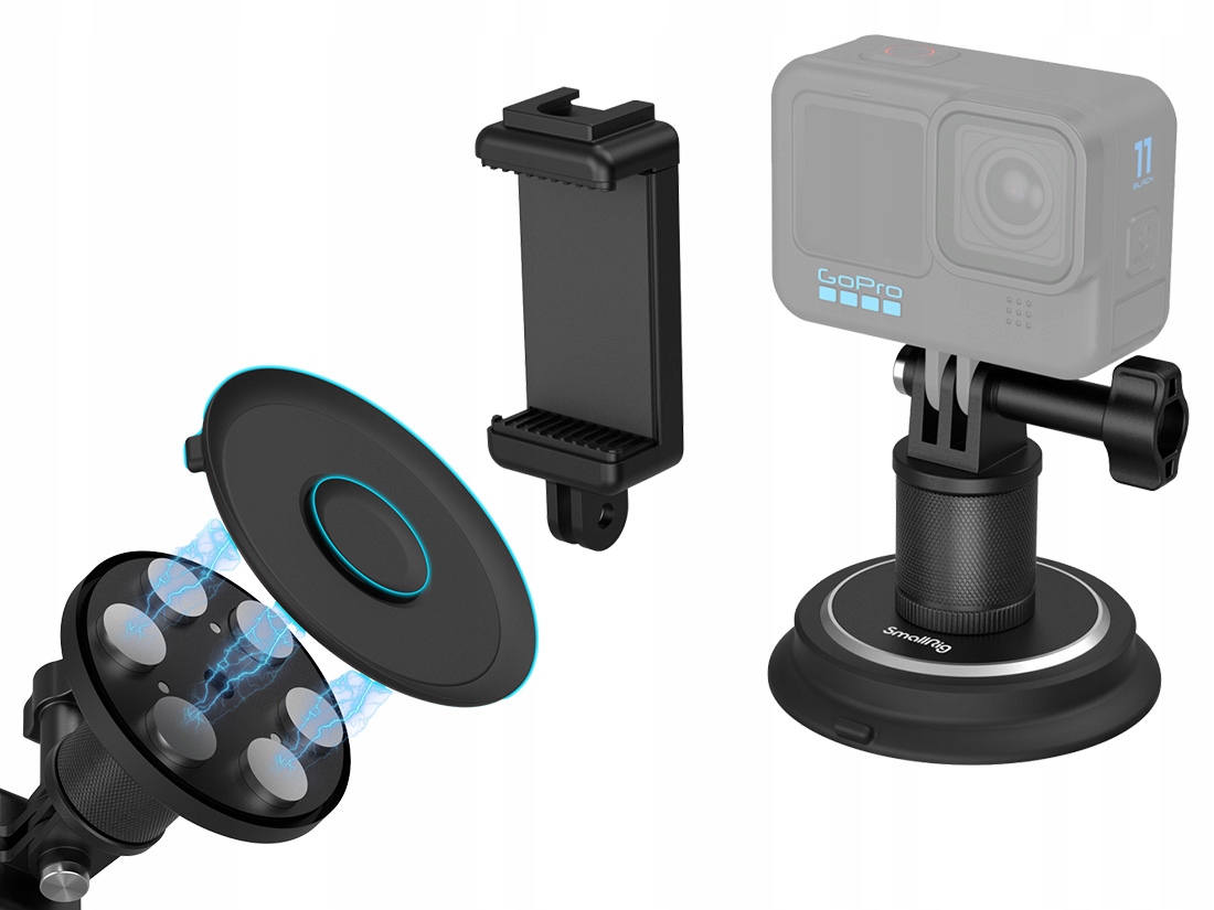 Montážní držák s přísavkou SmallRig pro sportovní kamery – 4347