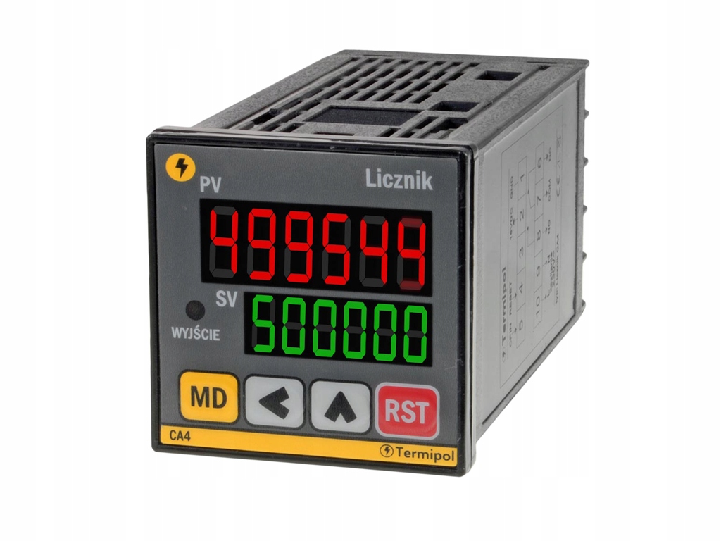 Licznik impulsów Termipol CA4 3A 48x48 230V Npn Pnp 1kHz