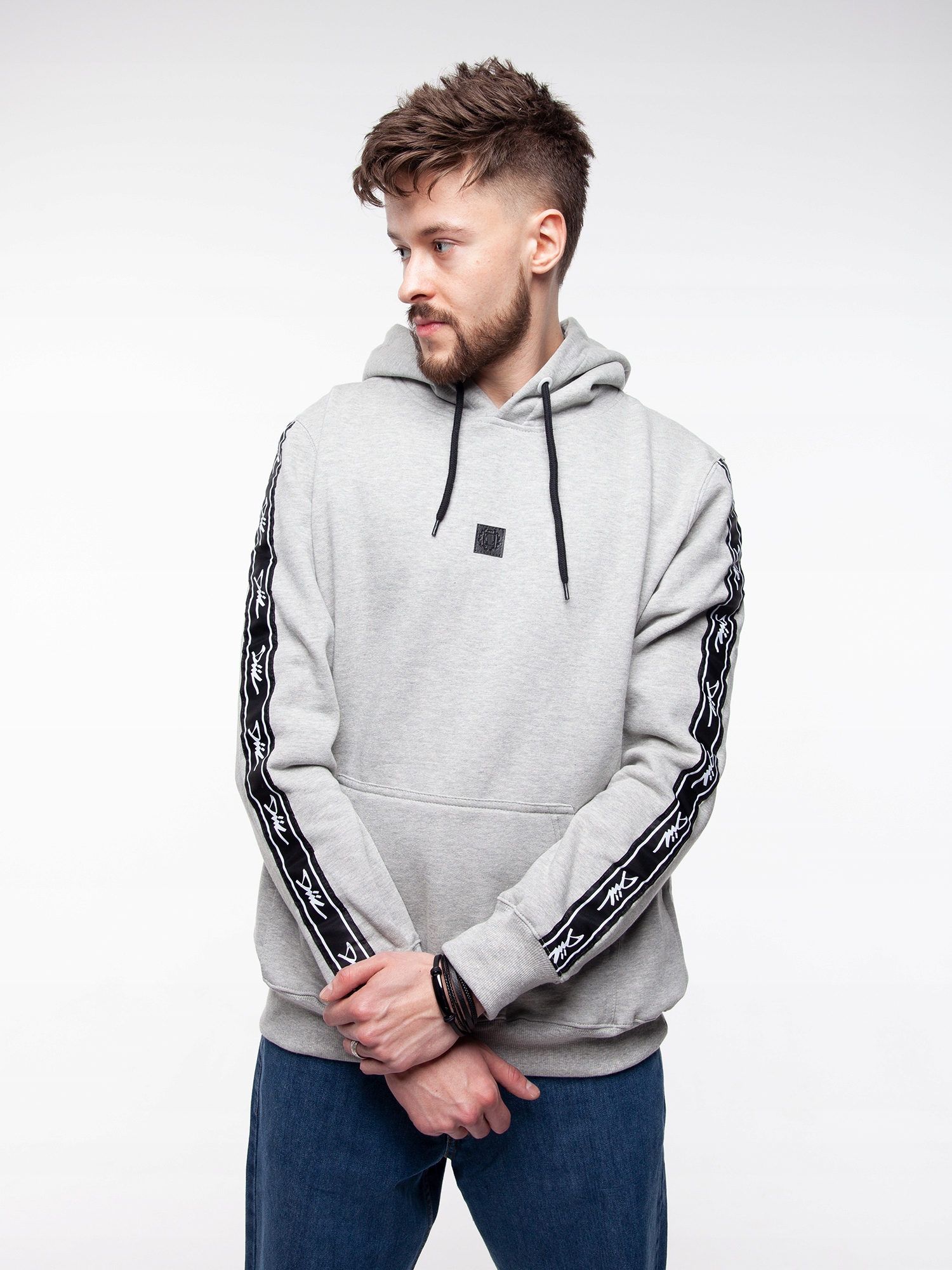 Mikina DIIL Gang Hoodie Tape Grey vel. L