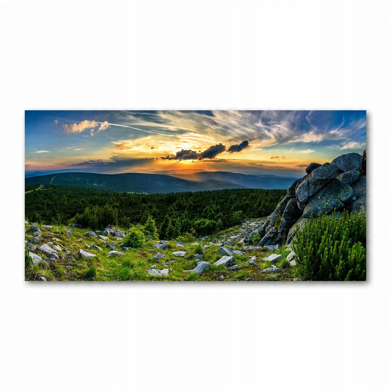 

Foto-obraz akryl Górska panorama zdjęcie 140x70 cm