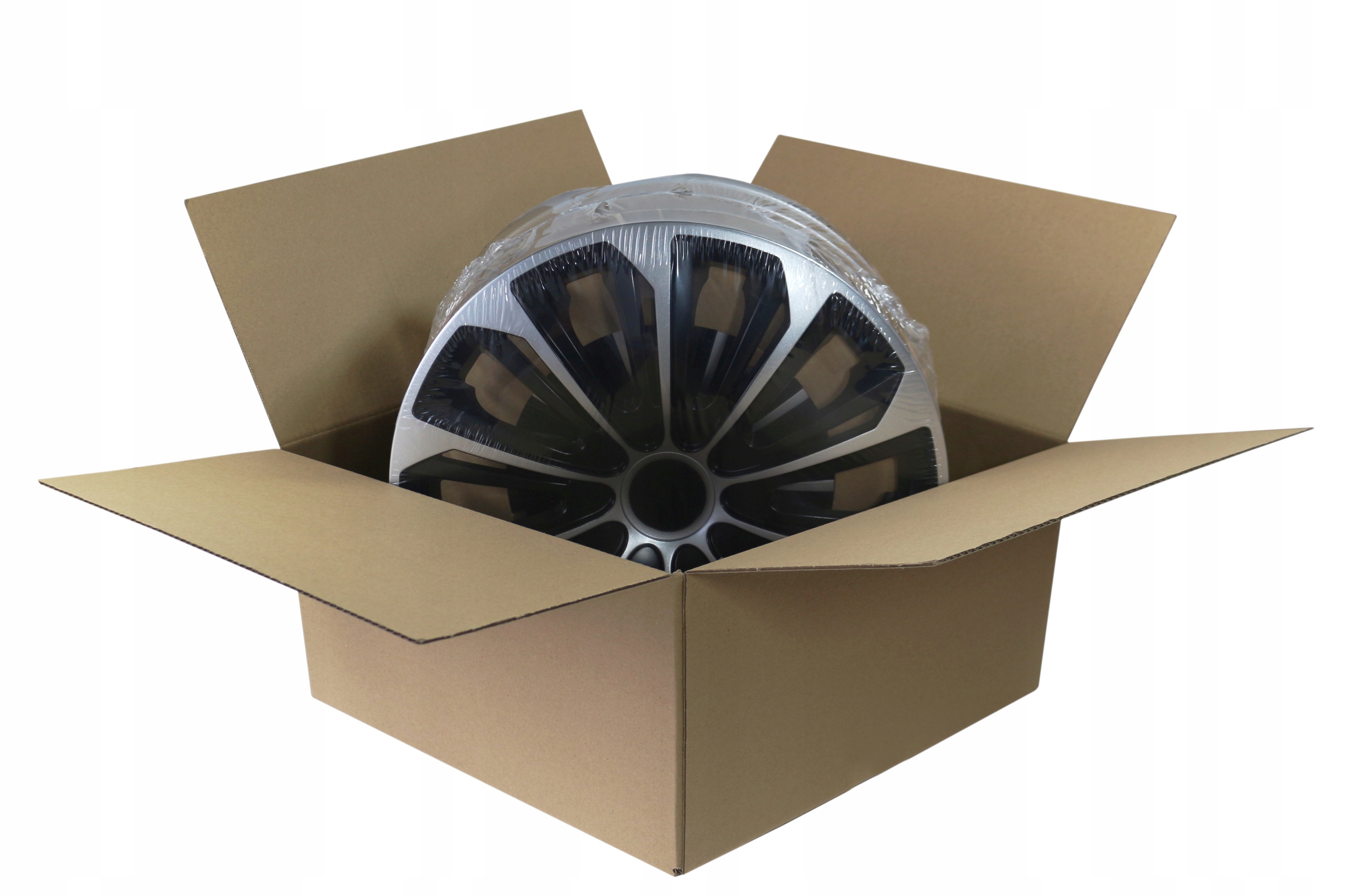 KOŁPAKI SAMOCHODOWE SUPERNOVA BIAŁE POŁYSK 15'' Emblemat marki brak