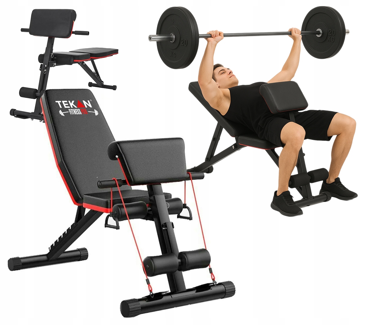 Regulovatelná Lavička Tréninková Rovná Šikmá S Modlitebníkem Guma