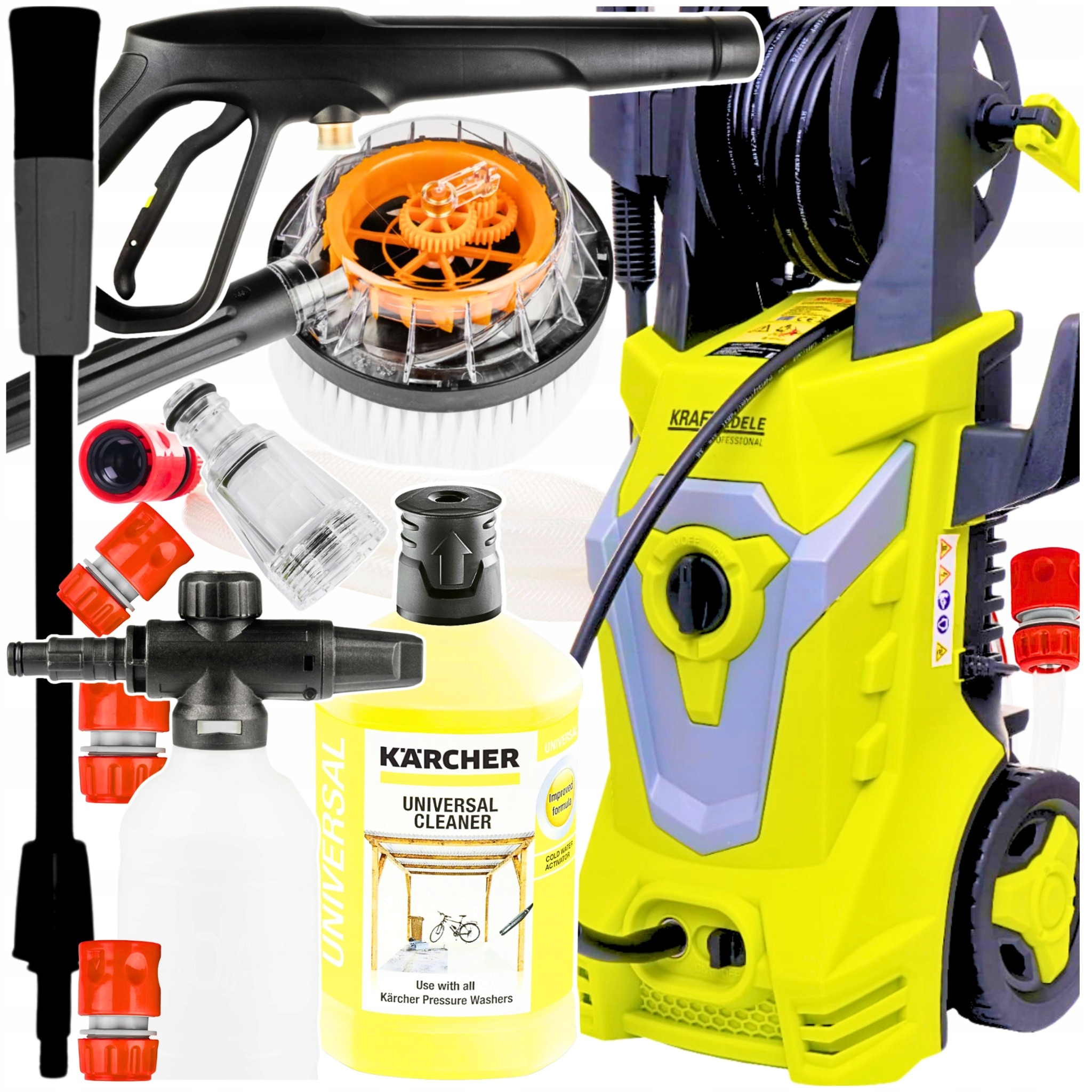 MYJKA CIŚNIENIOWA SAMOSSĄCA 280 BAR INDUKCJA ZESTAW PŁYN KARCHER XL 2800W