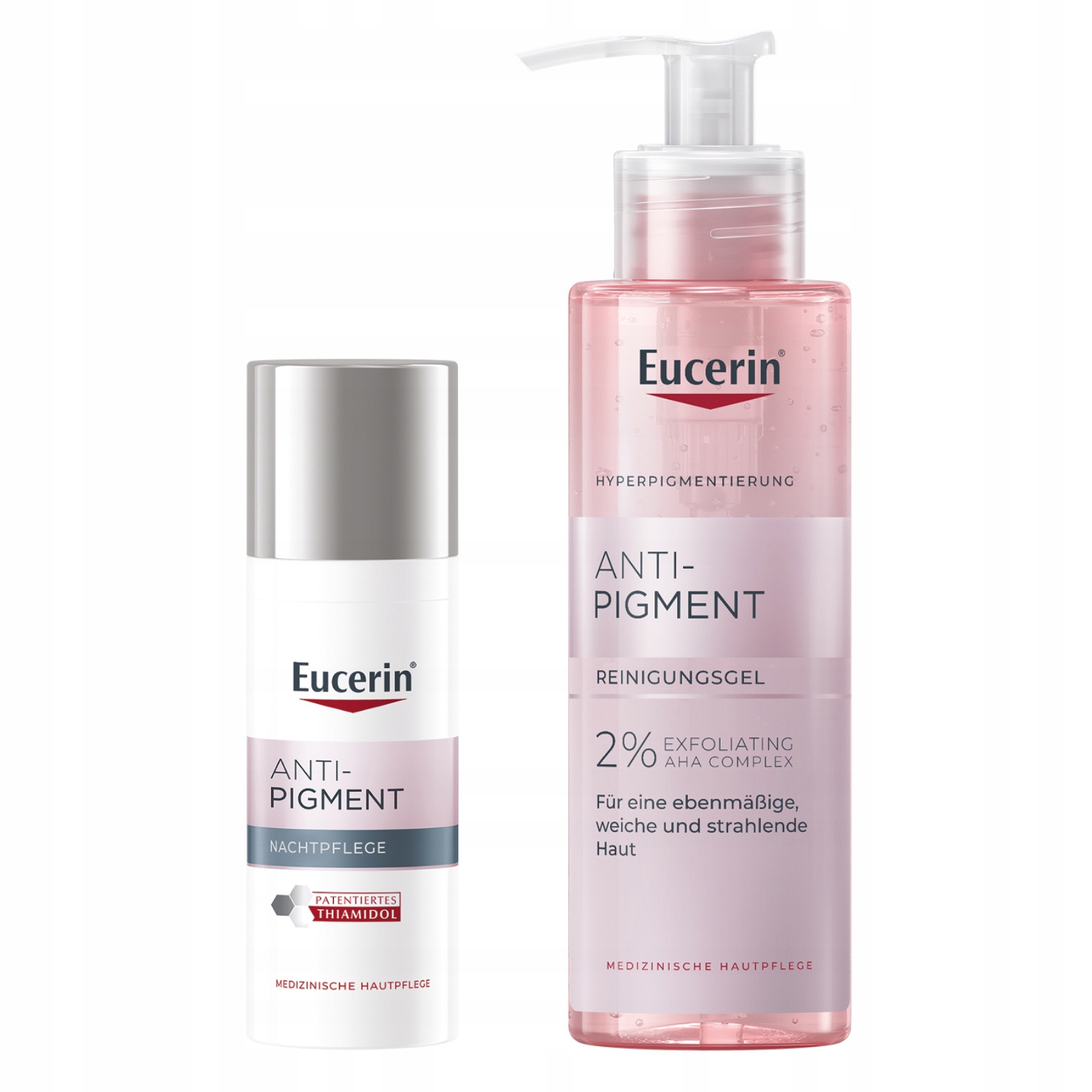 Eucerin Anti-pigment Żel 2% kwas Aha 200ml+ krem na noc przebarwienia 50ml