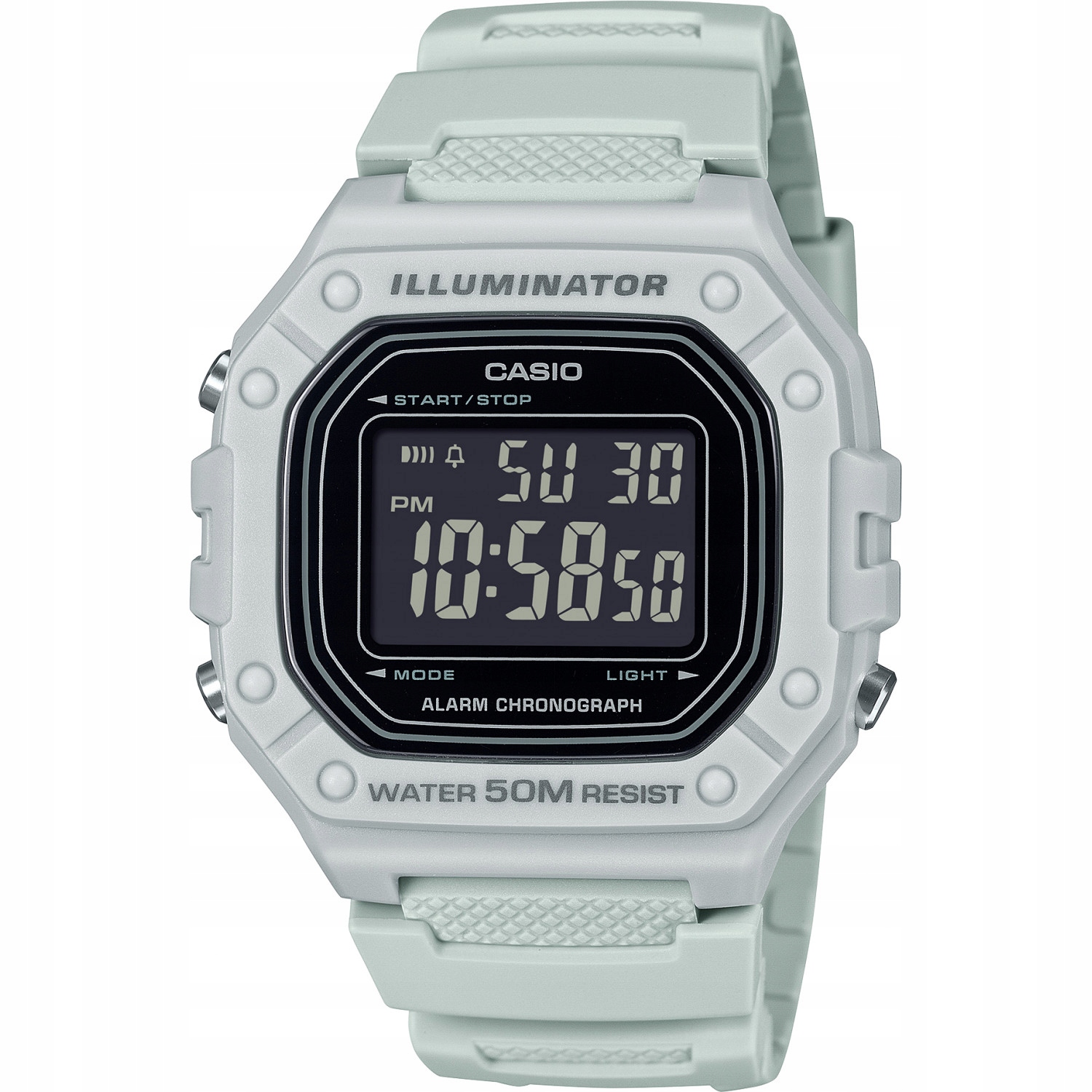 Pánské Hodinky Casio W-218H-8BVEF šedý pásek