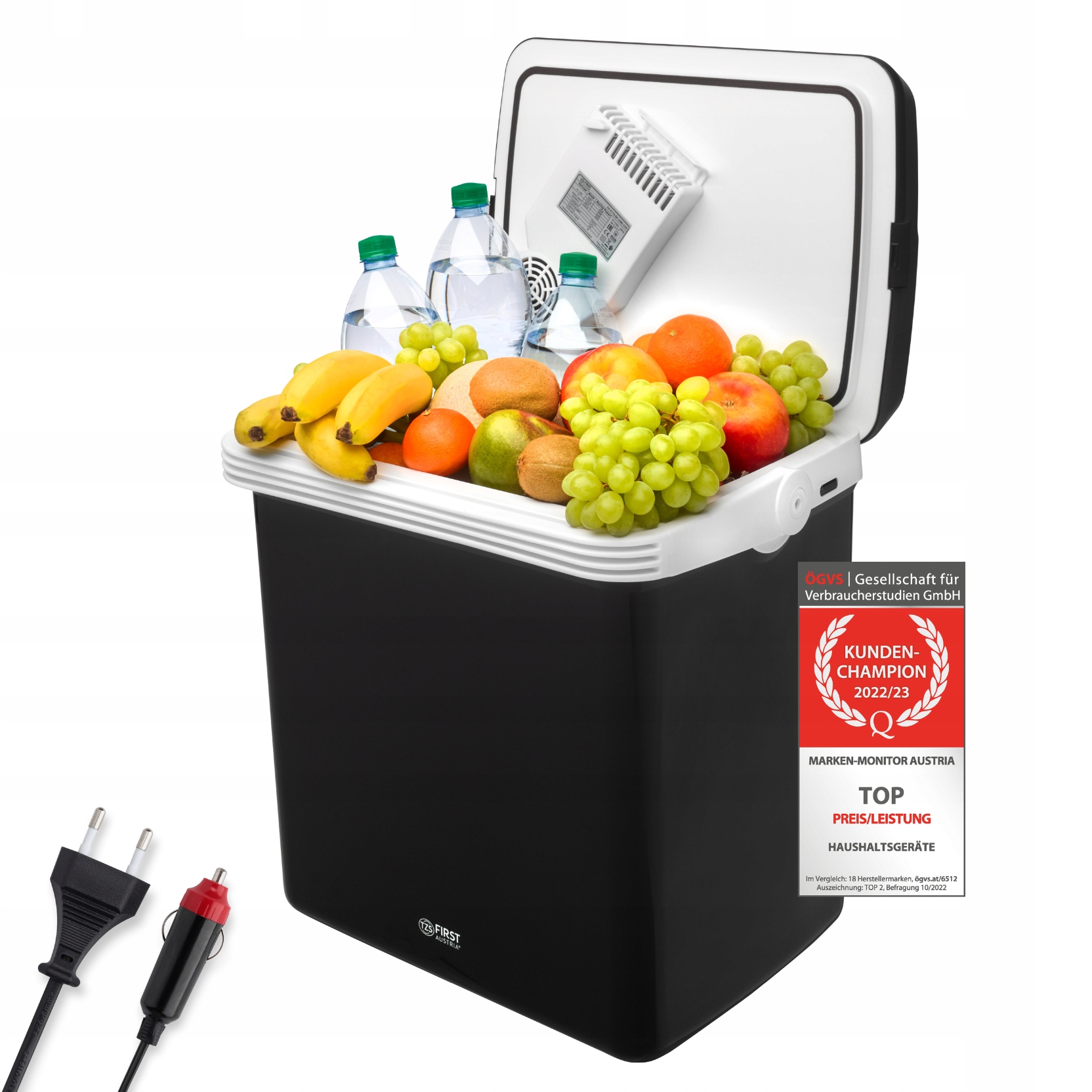 Turistická automobilová chladnička 25L chladenie vykurovanie 12V/230V 58W 49dB