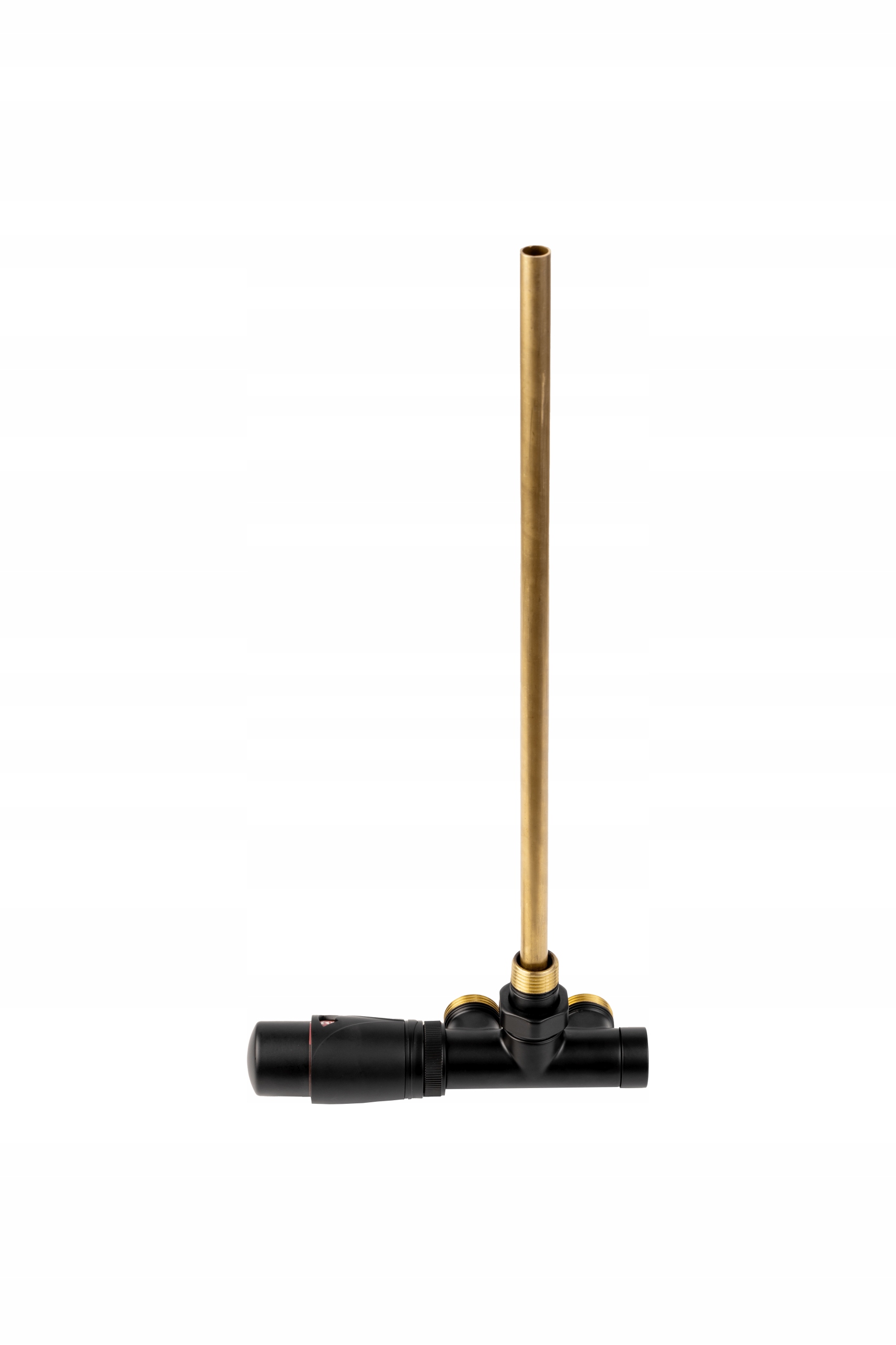 Valx Univerzální jednootvorová úhlová přípojka L50 černá pro radiátory