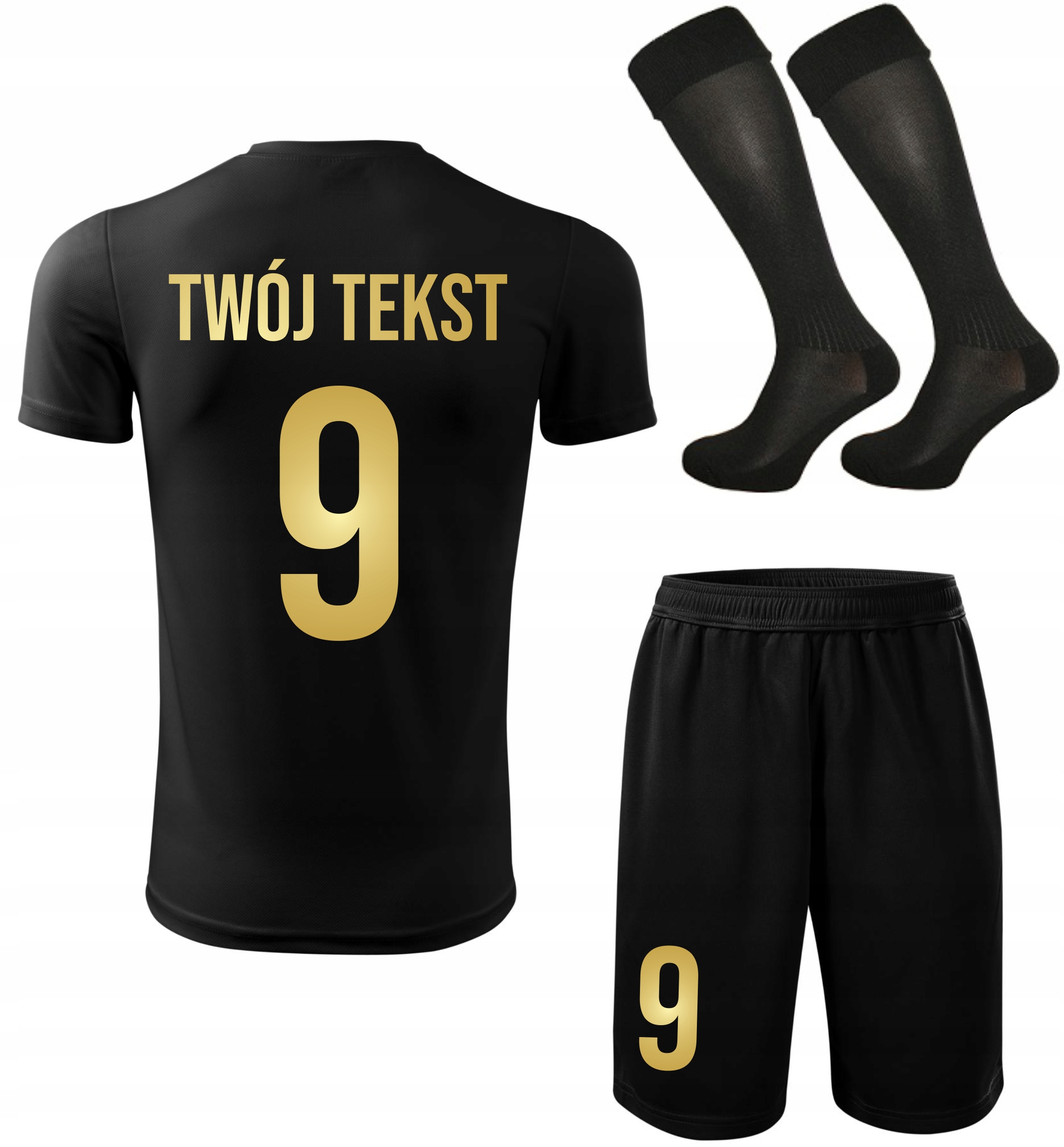 Strój piłkarski Z Własnym Imieniem i Numerem komplet sportowy Na Wf 134