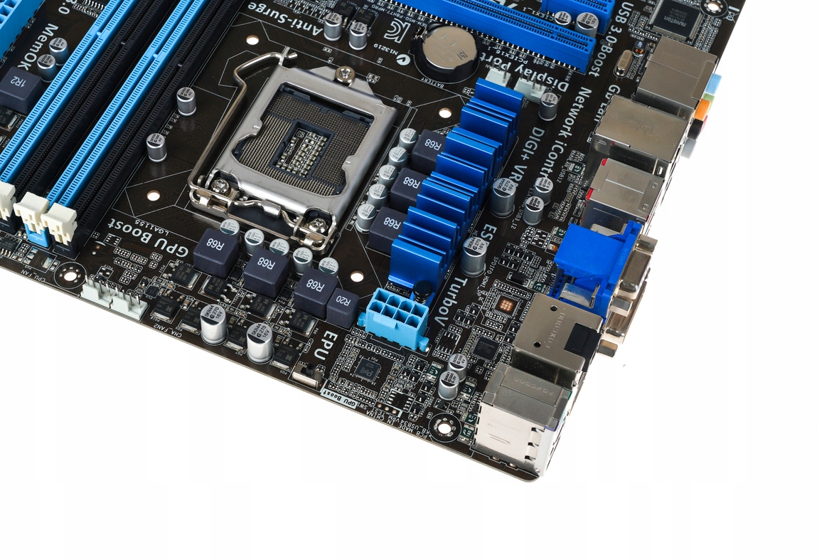 Płyta główna mATX Asus P8H77-M Pro s.1155 32GB DDR3 2200MHz XMP CrossFireX Obsługiwane procesory Intel