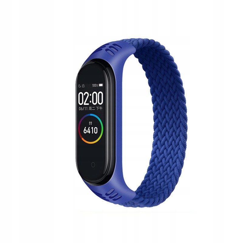 

Opaska nylonowa do Mi Band 3/4/5/6 160 mm granatow