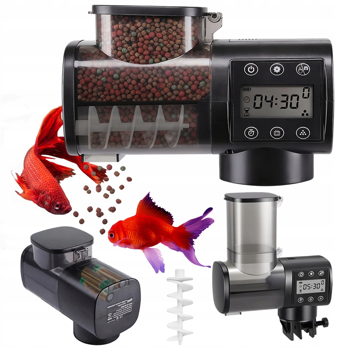 Levně Automatické Krmítko 500 ML S LCD Smart Časovou Funkcí Pro Akvárium