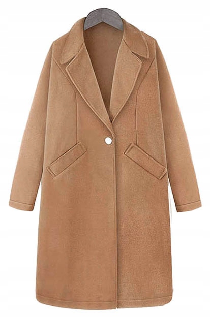 Elegancki PŁASZCZ wiosenny DAMSKI klasyczny zapinany na guzik Marka Awanti