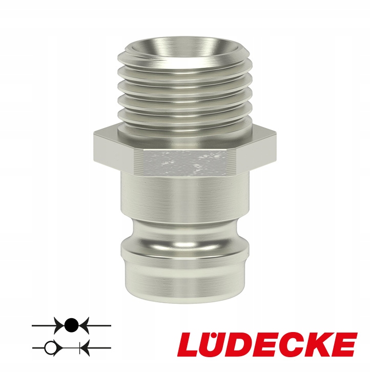 Wtyk regulacja temperatury DN 9 LUDECKE GZ G 1/2" MS