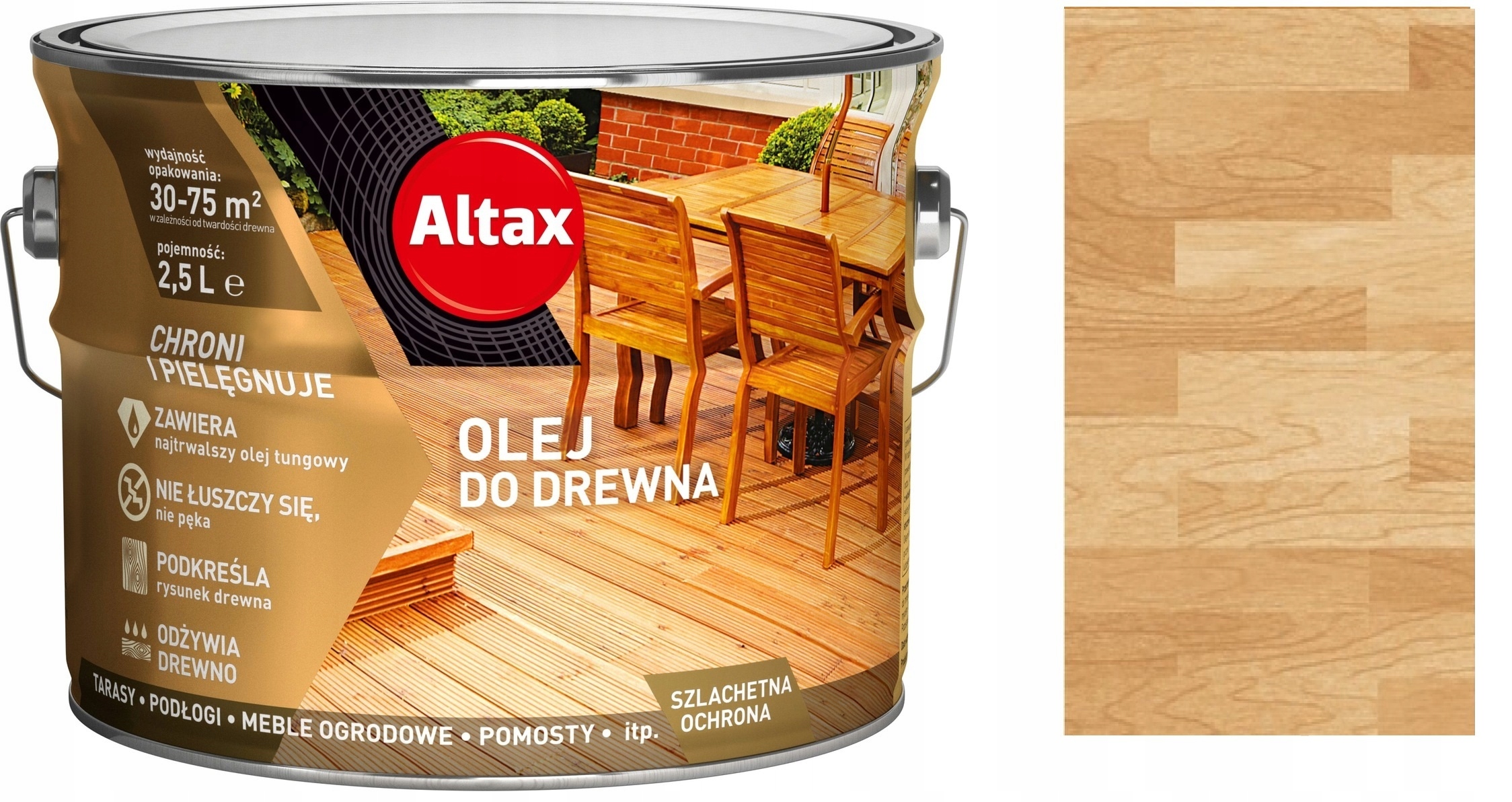 

Altax Olej Do Drewna Tarasów 2,5L Bezbarwny