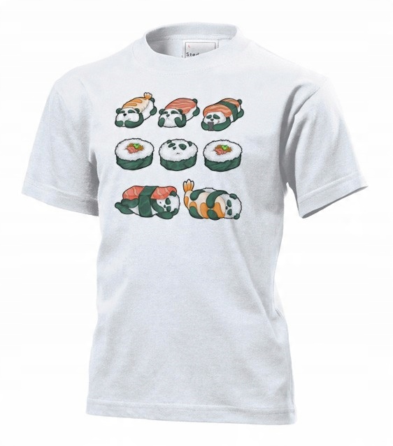 

Koszulka dziecięca Panda sushi futomaki nigiri L