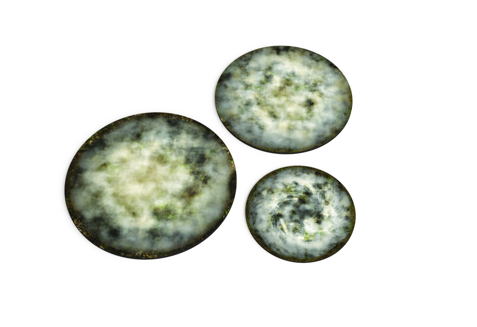 ZESTAW GUMOWYCH TERENÓW 2D - MGŁA