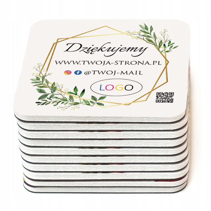 PODZIĘKOWANIA dla klientów firmowe magnesy 100 szt Liczba sztuk 100 szt.