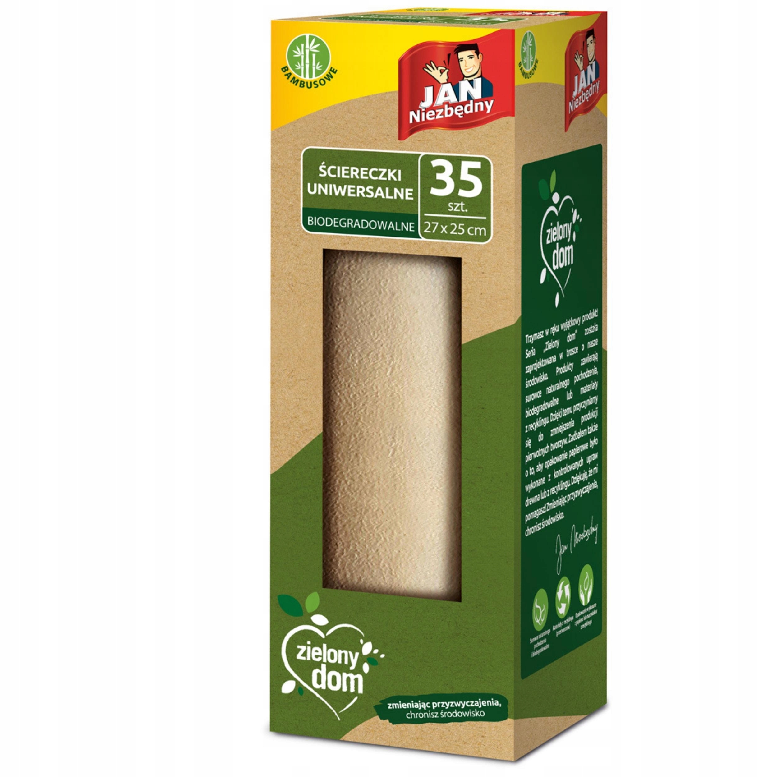 

Jan Niezbędny Ściereczki Uniwersalne Bambus 35SZT