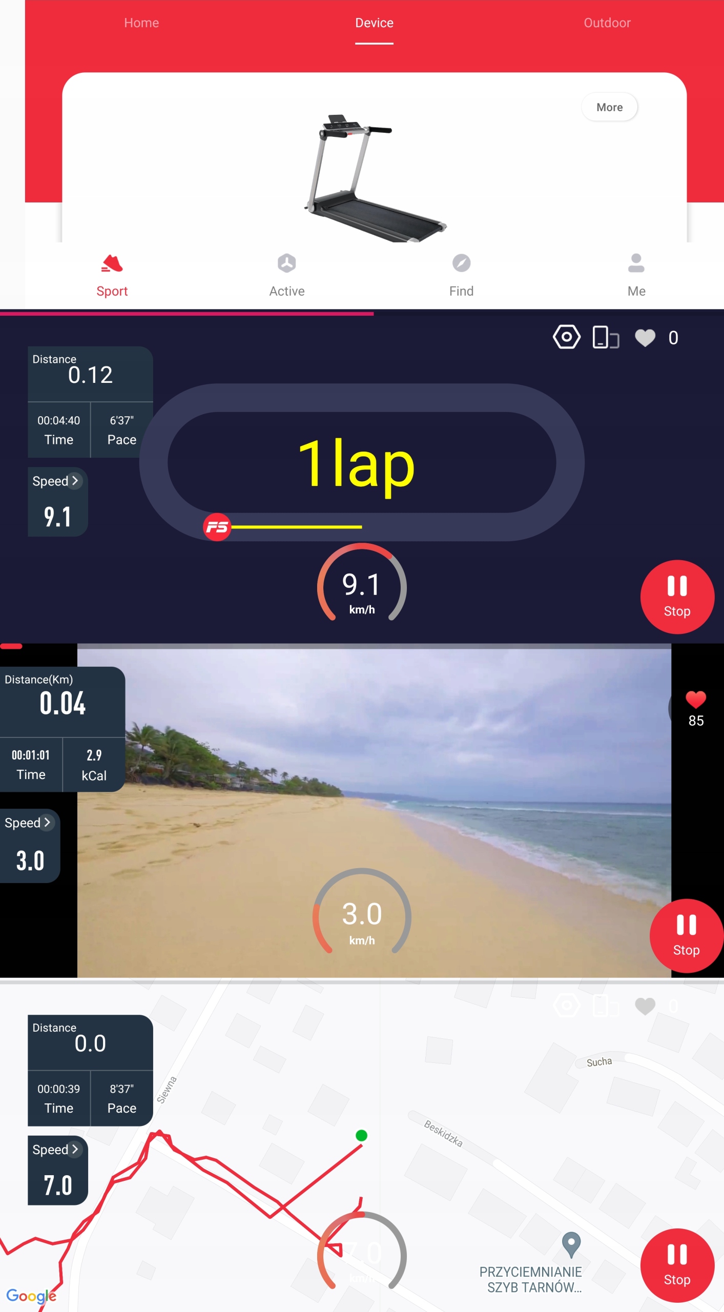Електрична бігова доріжка FIT-NET T60 Smart App, складна, довжина полотна 128 см