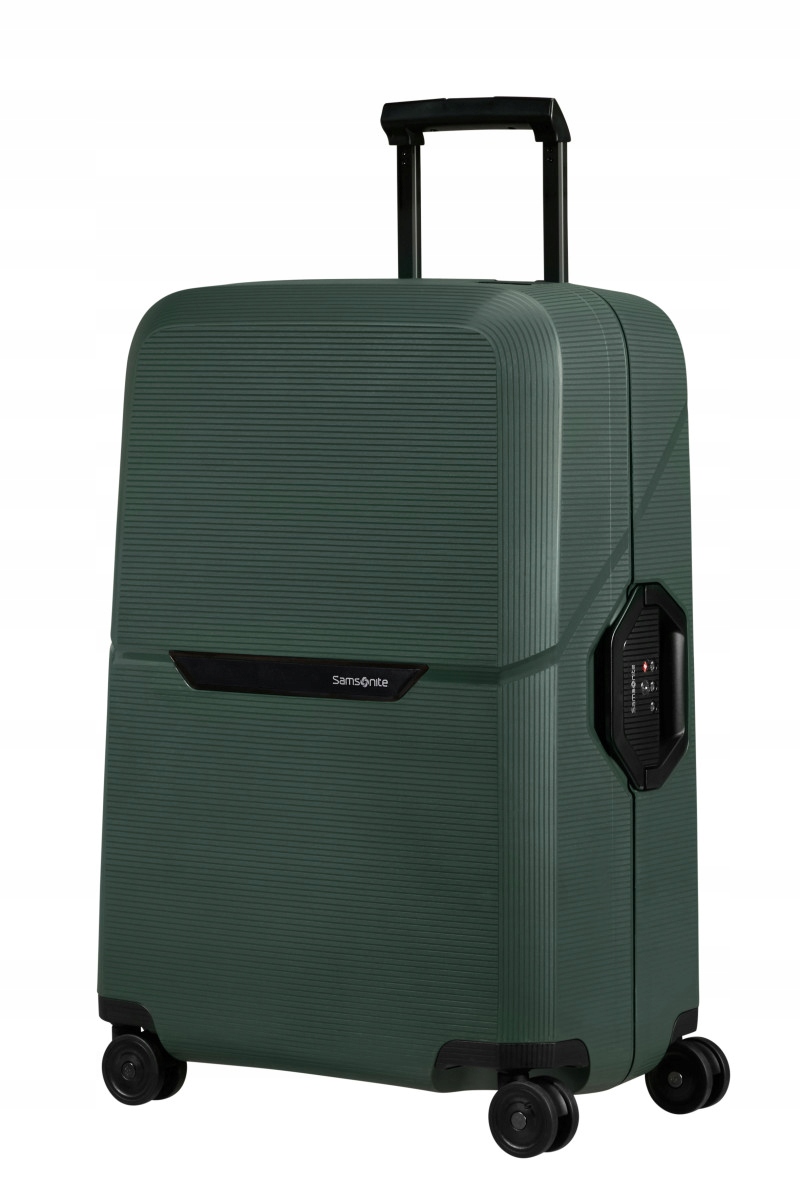Samsonite Magnum Eco Walizka Średnia 69 cm 82l twarda zielona Forest Green