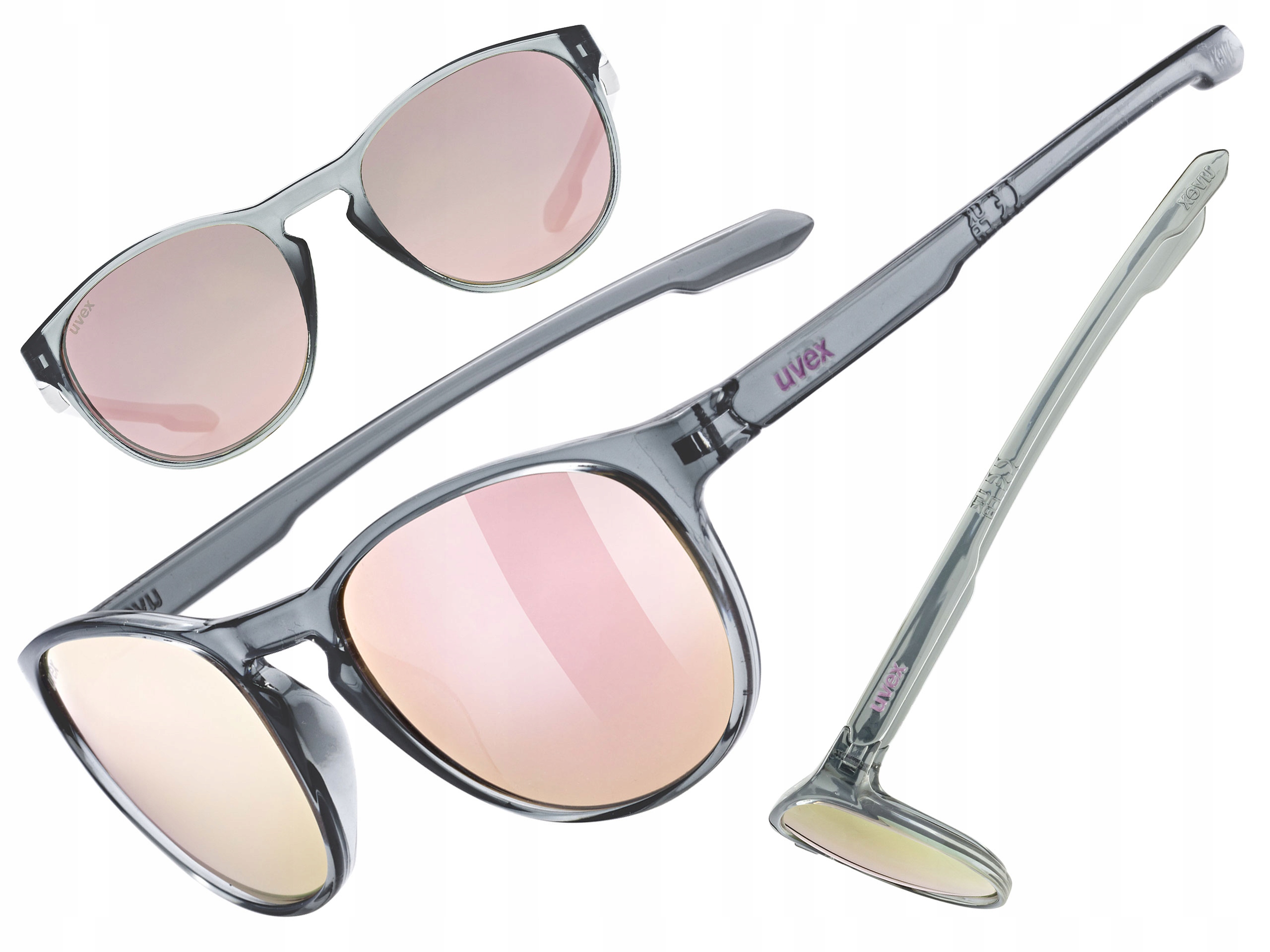 Cyklistické brýle Uvex Lgl 53 smoke (zrcadlový pink) S3