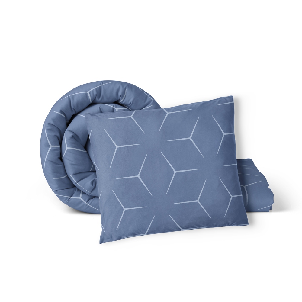 Krepové Povlečení 160x200 Povlečení 70x80 Hrubá Polská Bavlna Milano Jeans