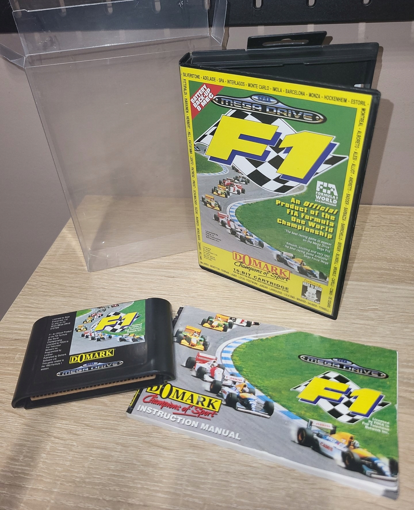 F1 ( FORMULA 1 ONE ) - SEGA MEGA DRIVE SMD KOMPLET +PROTEKTOR