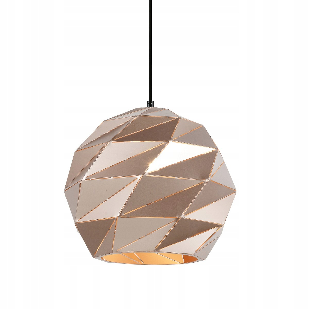 Palermo, Moderná, dekoratívna zlatá závesná lampa, E27