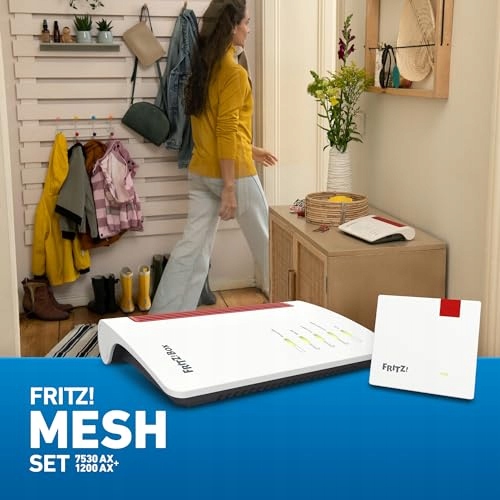 AVM FRITZ Mesh Zestaw Router Wi-Fi 6 1800 Mbit/s Repeater 2400 Mbit/s — miniatura 5