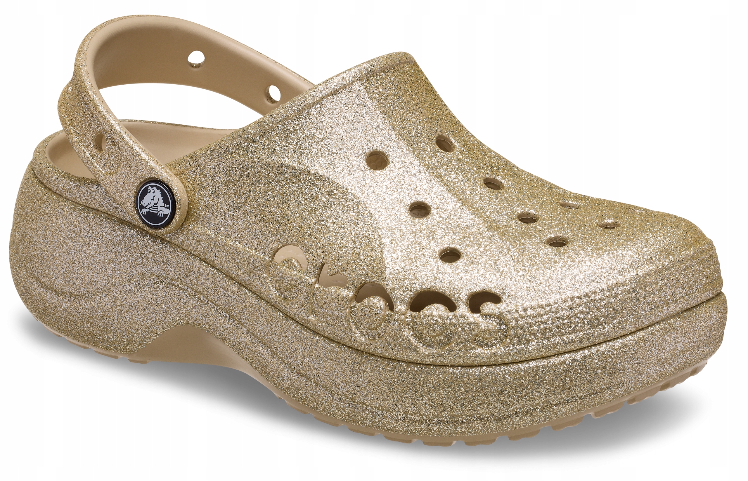 Crocs Damskie Buty Chodaki Klapki Baya Platform Glitter 208459 Clog 38-39