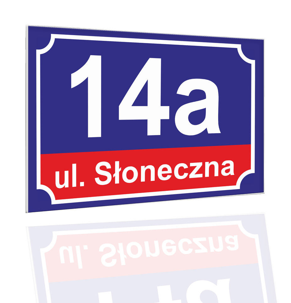 

Tabliczka adresowa Numer Domu 32x21 cm Adres Ulica