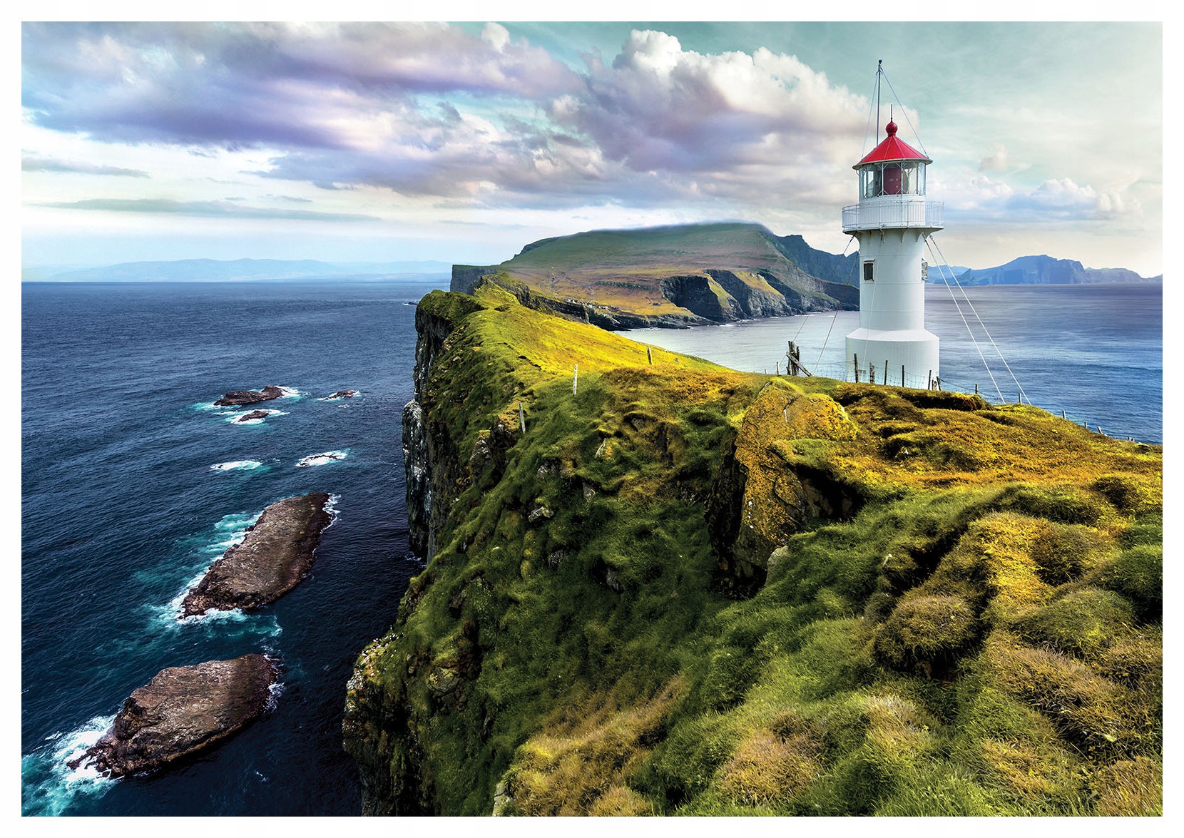 Vinylová fototapeta Moře Maják skály 368x254 hory lepidlo