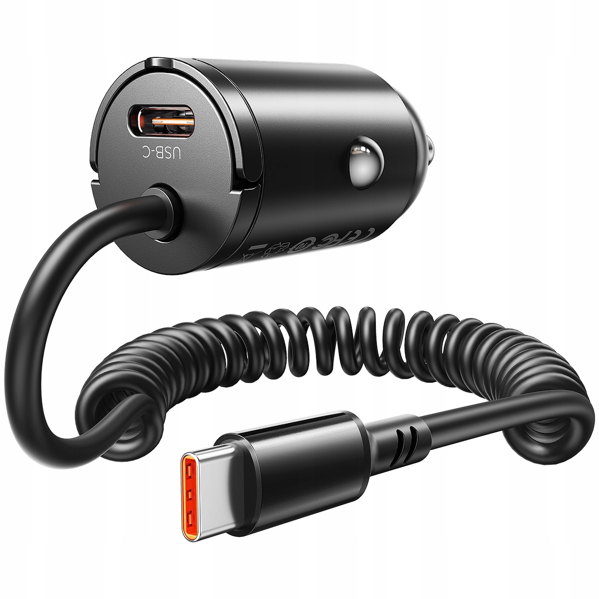 Orico Ładowarka samochodowa Pd 30W, 2 x Usb-c, z kablem spiralnym Łódź