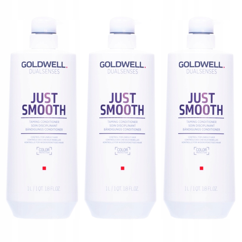 Goldwell Ds Just Smooth kondicionér 3x 1000 ml pro vyhlazení krepatých vlasů