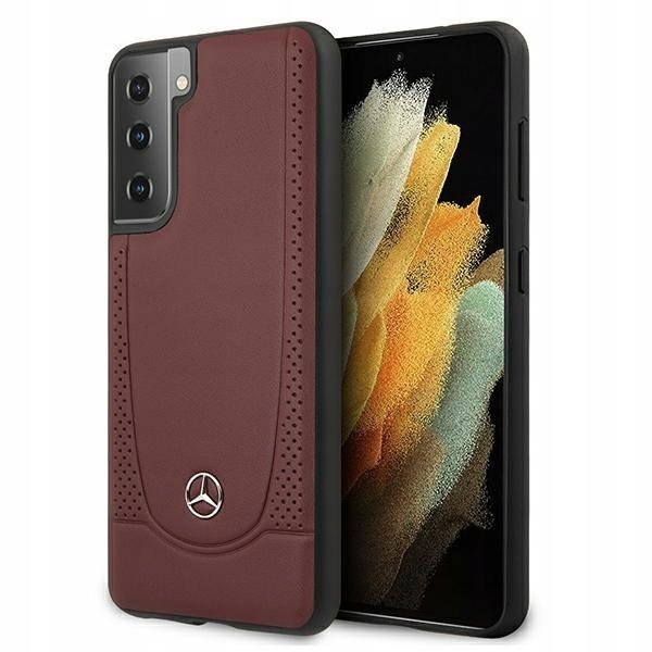 Etui Mercedes Urban Line na Samsung Galaxy S21+ czerwone Mercedes