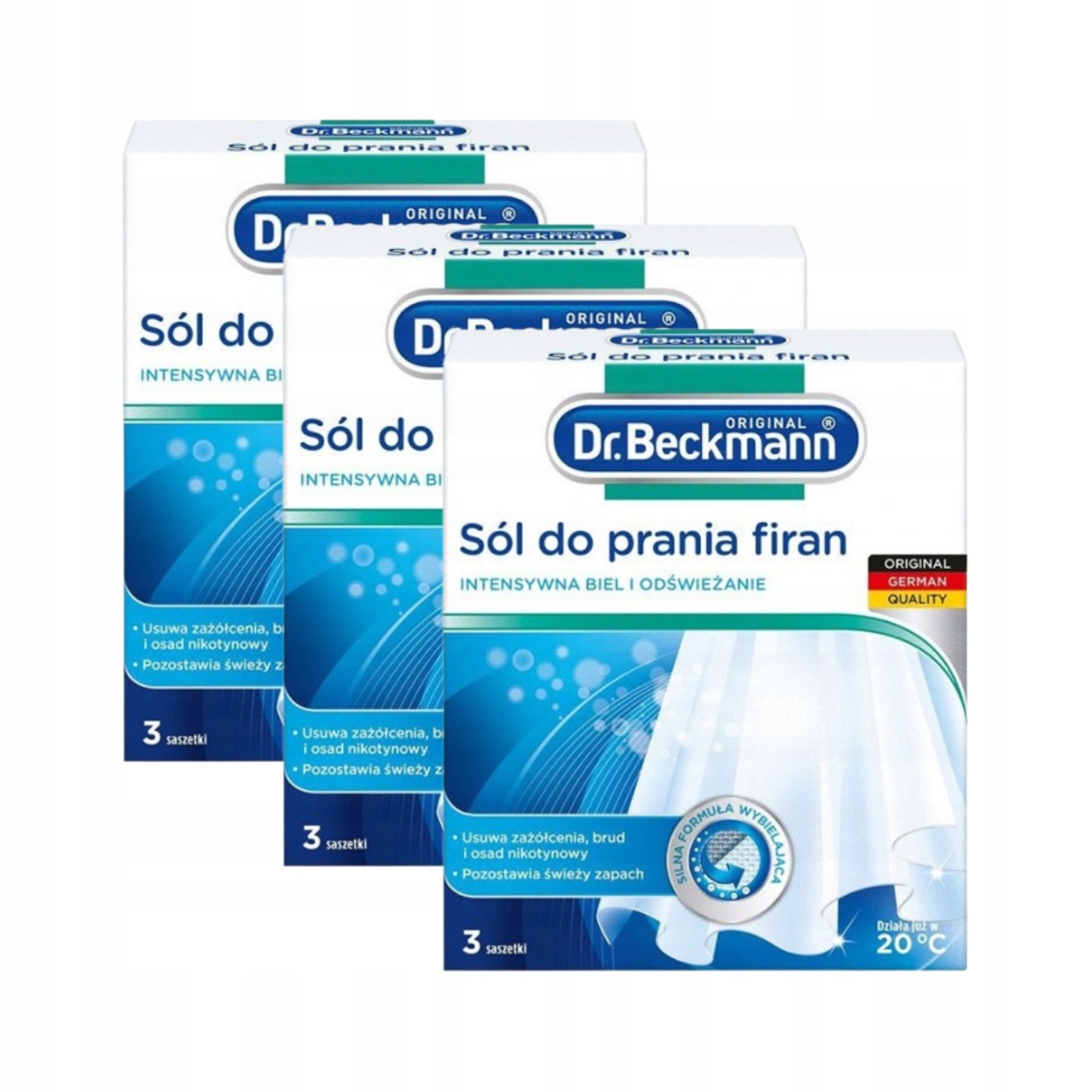 

Dr Beckmann Sól Prania Firan w Saszetkach 3x 120g