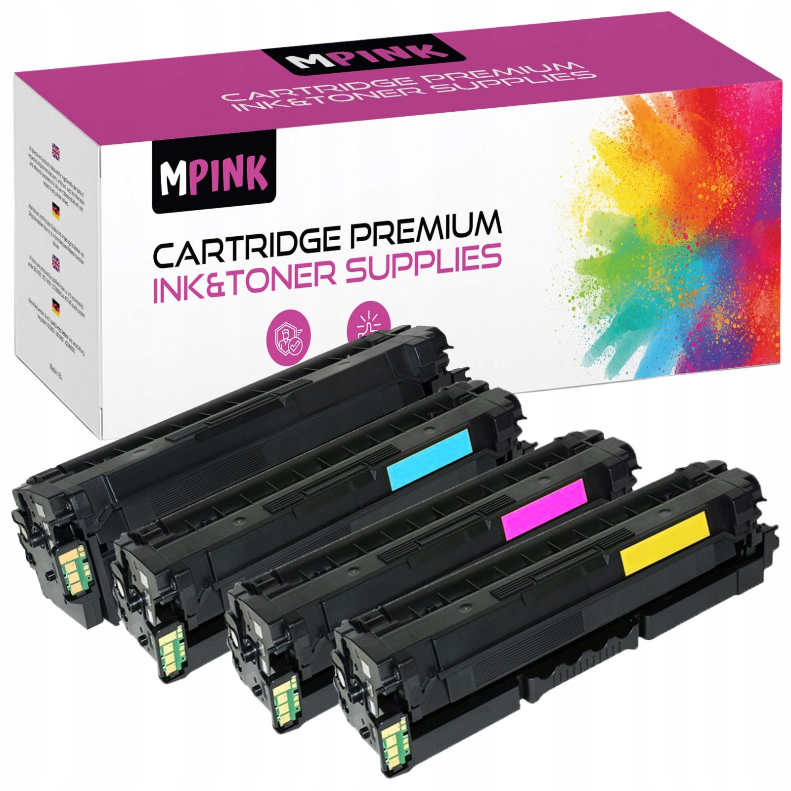 4x Toner pro Samsung CLT-Y506L CLP680 CLX6260-FD Premium CLX-6260ND XL Cmyk