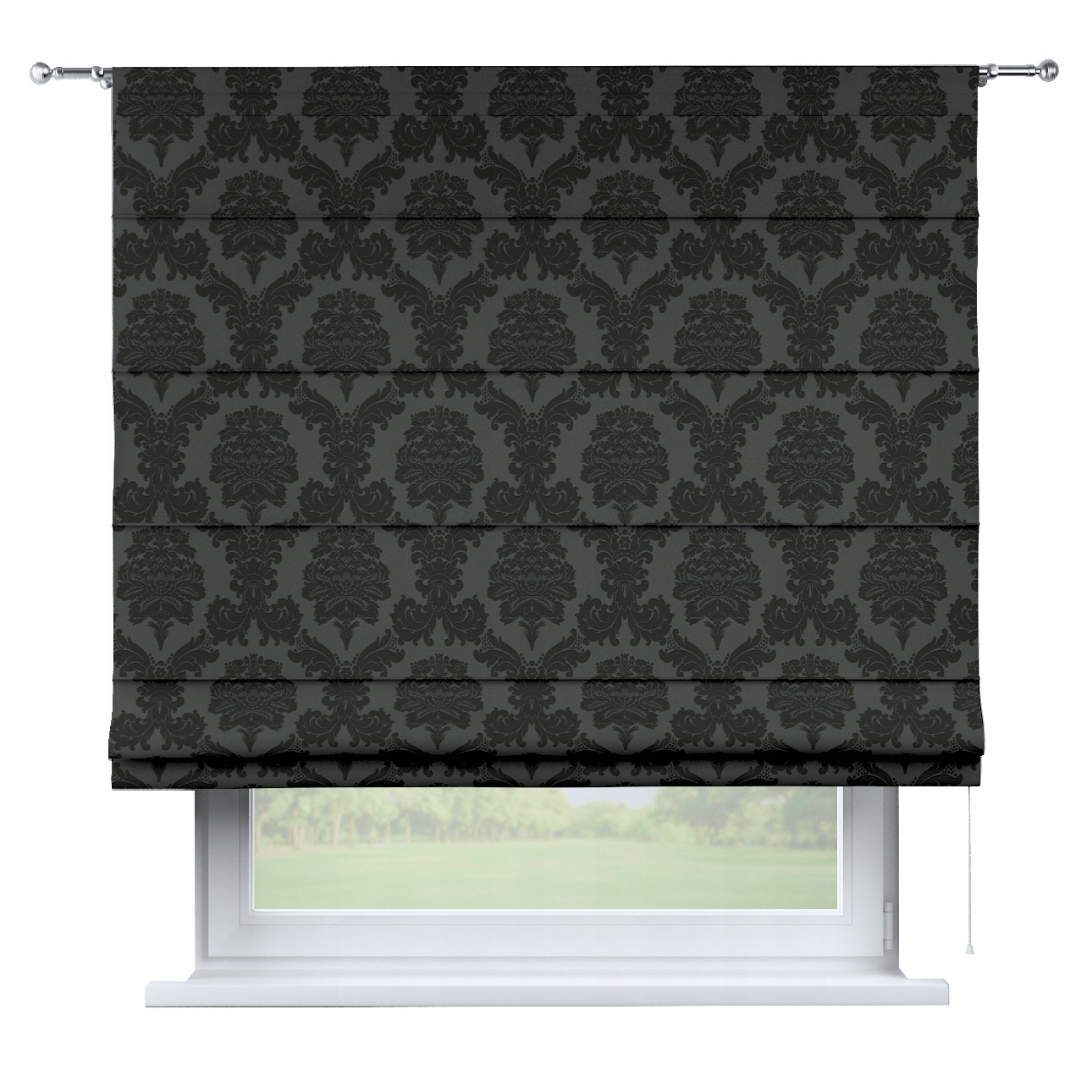 Hotová rímska roleta Torino 130x170 cm čierna