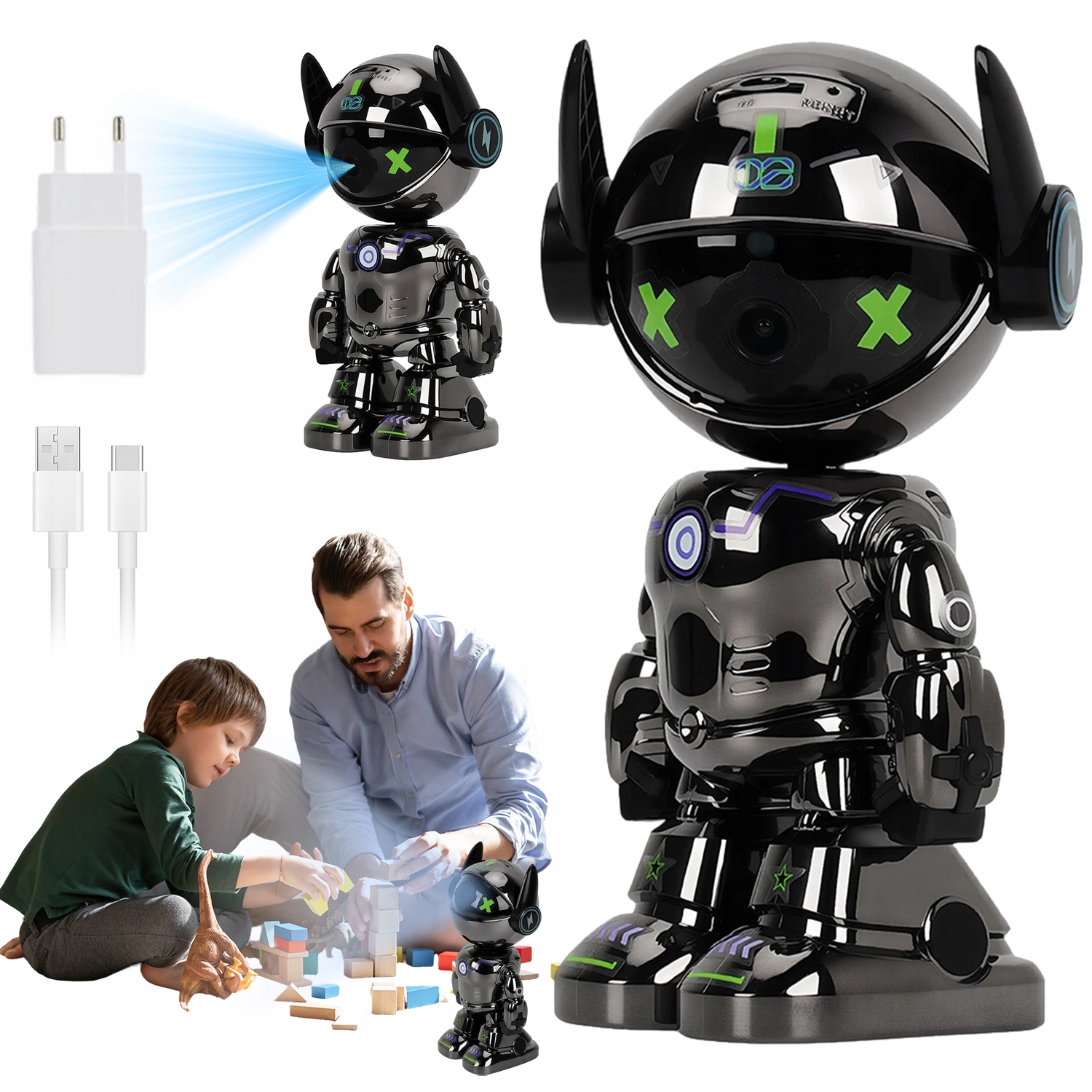 Kamera Monitorující Wifi Noční Vidění Barevná 2 Mp Detekce 360° Mikrofon