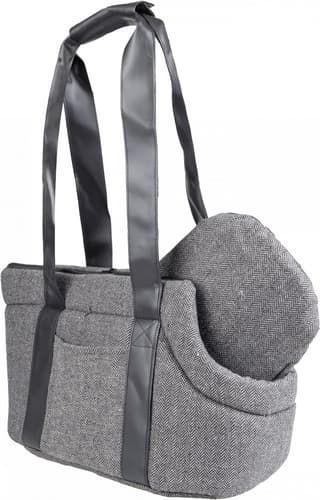 Flamingo Taška pro psa cestovní šedá Danira 50x24x26cm